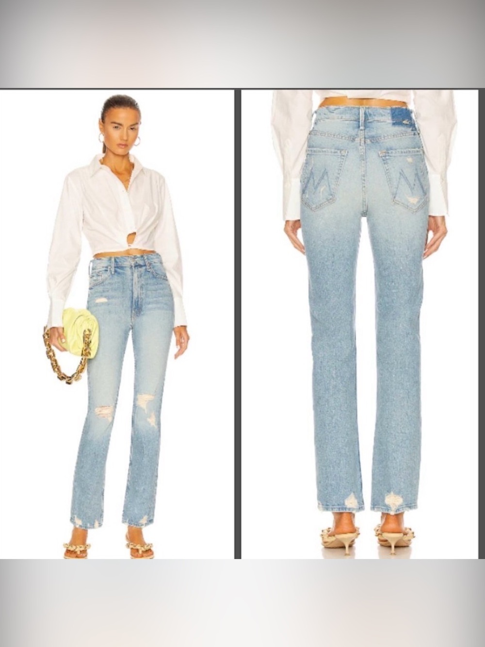 MOTHER SUPERIOR
High Waisted Rider Skimp Jeans ~ The Confession 29